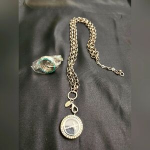 Floating Locket Necklace and Ring